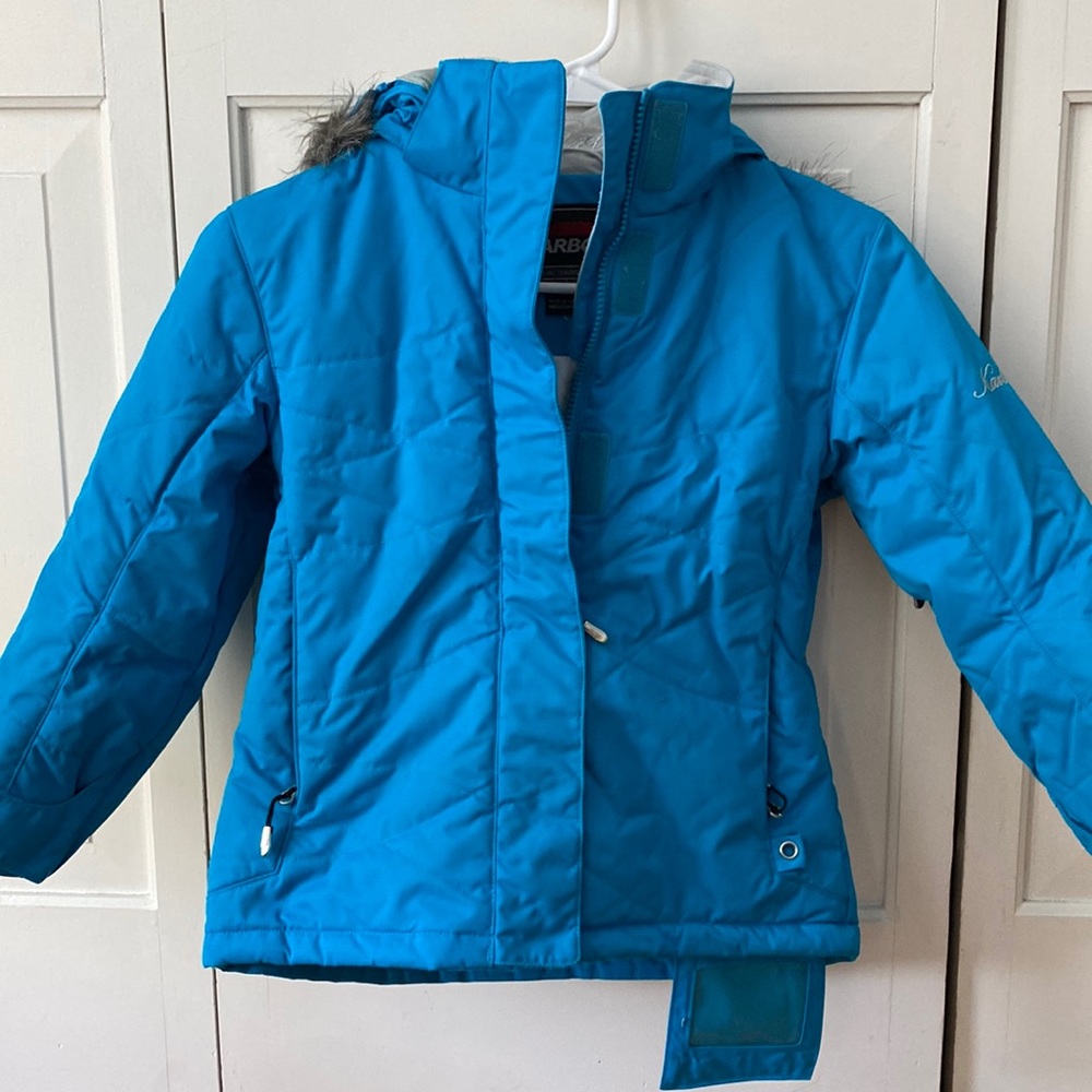 Electric blue karbon ski jacket